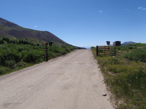 Boreas Pass is there on the ridge line.